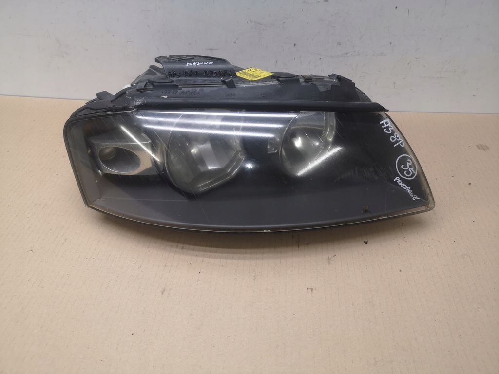 фото №1, Лампа правая перед передняя audi a3 8p 03-08 uk