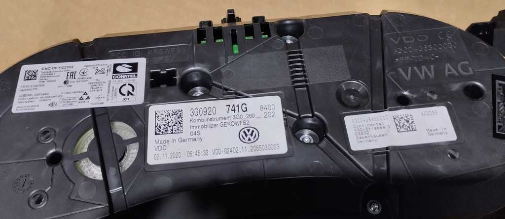фото №6, Лічильник прилади приладова панель volkswagen vw passat b8 2.0 tdi 20r 3g0920741g