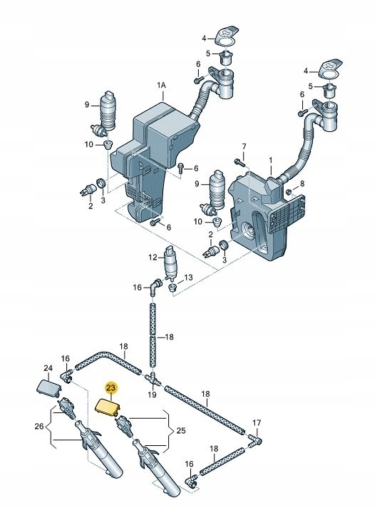 фото №2, Заглушка розпилювача vw caddy ліва