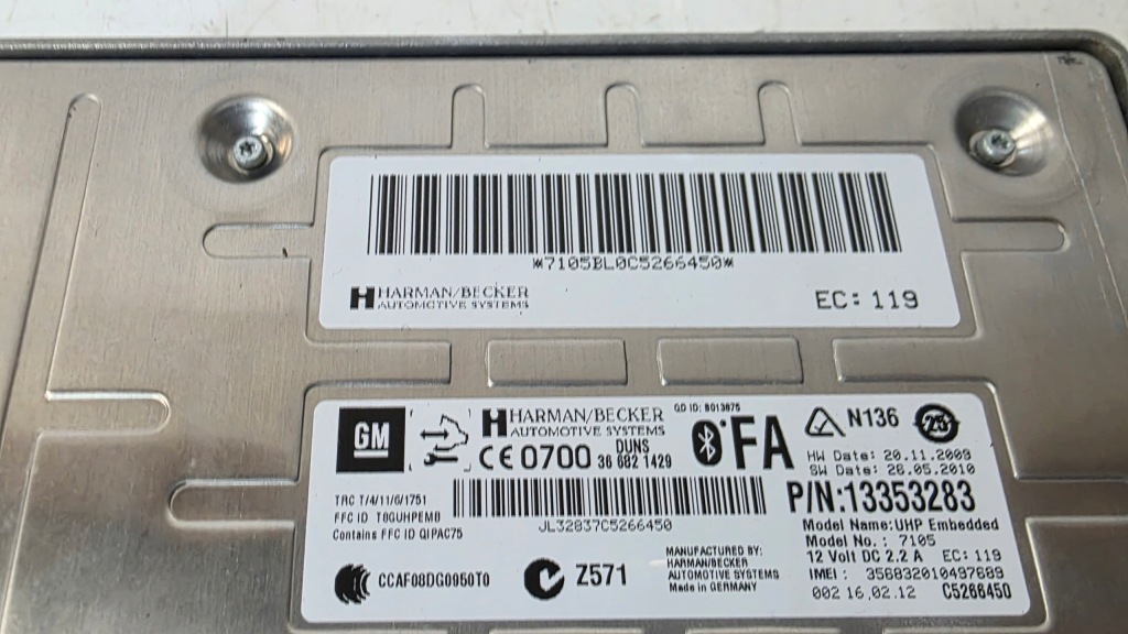 фото №2, Модуль bluetooth opel ampera chevrolet volt