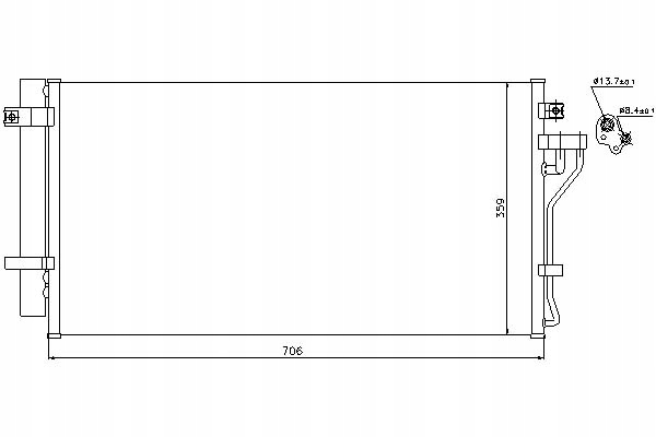 фото №12, Радіатор кондиціонера hyundai sonata 2.0 crdi 05-