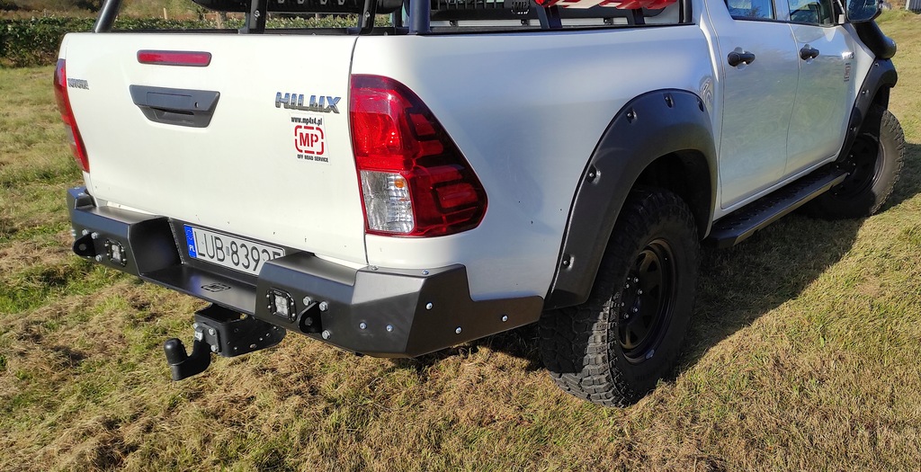 фото №12, Бампер задній сталевий hd długie боки do toyota hilux revo 2015 off road