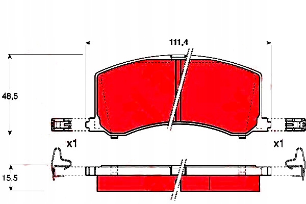 фото №3, Тормозная колодка тормозной kpl.