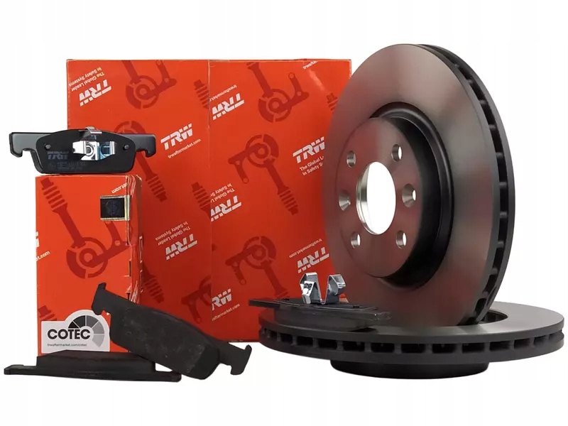 фото №2, Trw гальмівні диски+ гальмівні колодки перед dacia logan ii 258mm