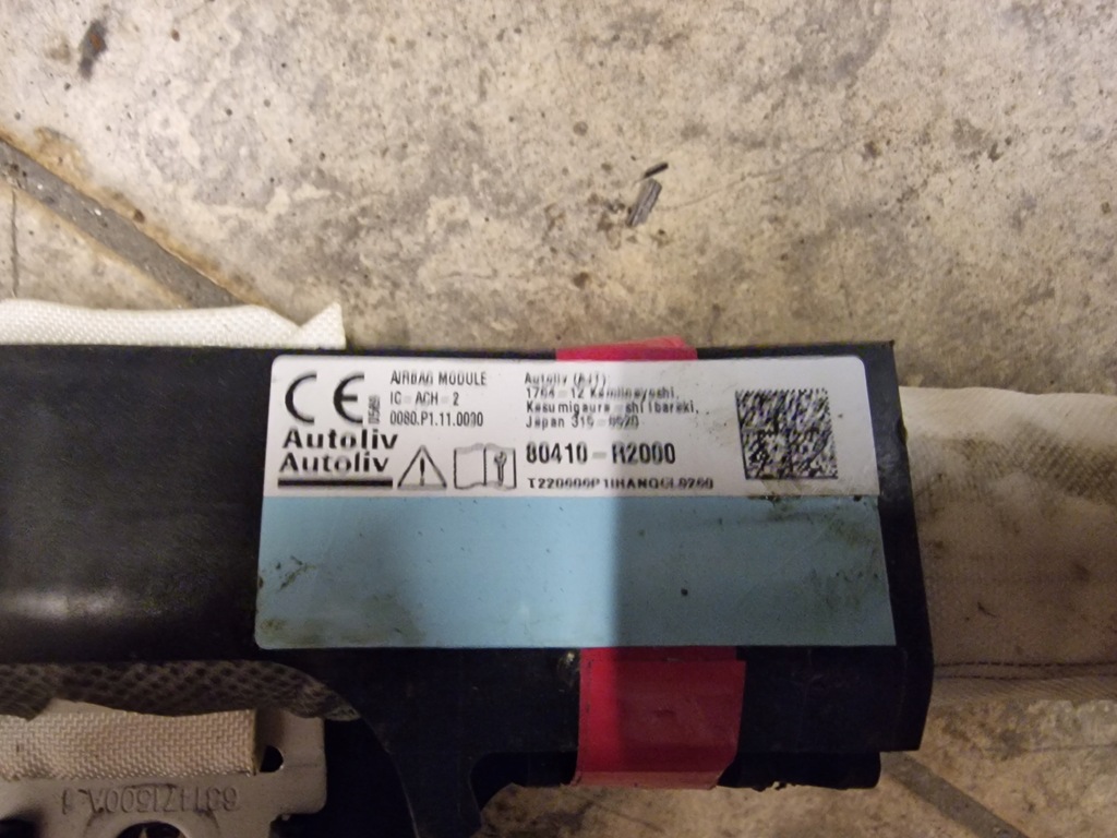 фото №2, Шторка безопасности подушка безопасности левая kia sportage v 5 80410-r2000