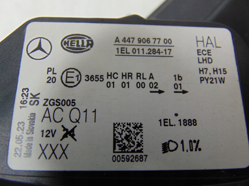 фото №15, Лампа левая перед mercedes vito w447 a4479067700 идеальное состояние демонтаж europa