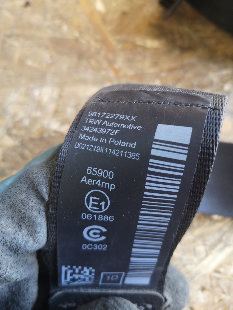 Citroen berlingo iv ремень безопасности перед 98172279 невосстановленный в Украине