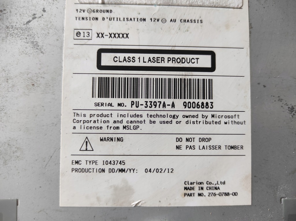 фото №5, Зчитувач cd навігації peugeot 208 98037233zd