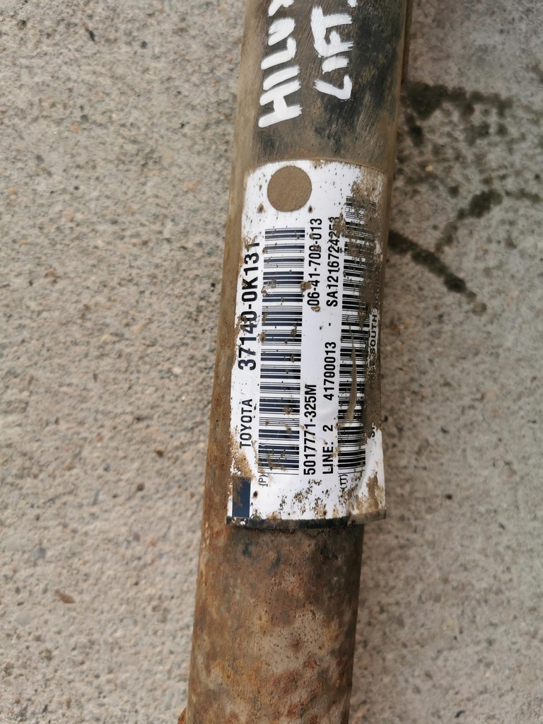 фото №9, Wał приводной toyota hilux vii lift 37140-0k131
