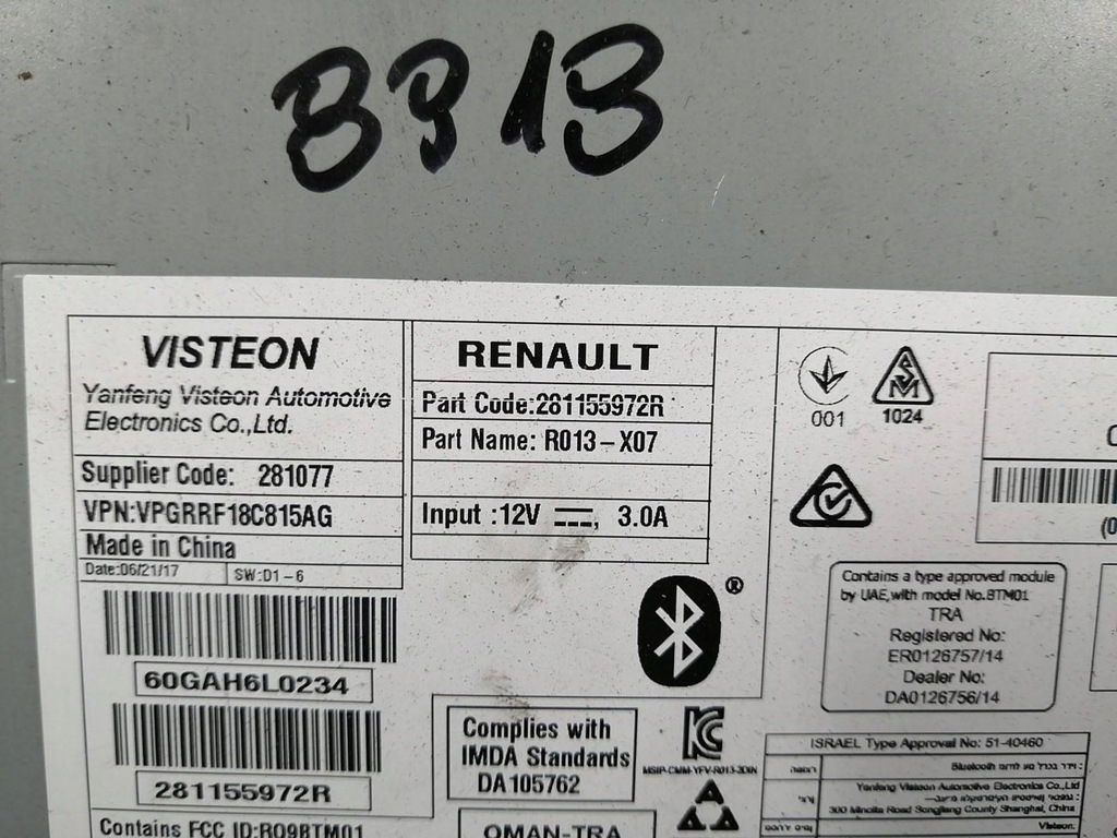 фото №4, Dacia sandero ii lift радио cd 281155972r