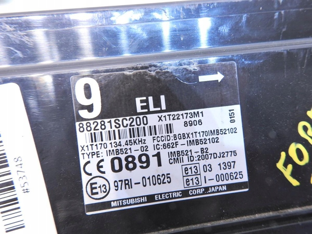 фото №8, Набір стартовий subaru forester iii 2.0 d 22611ap200 275800-9254 88281sc200