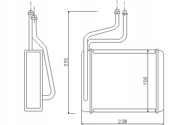 фото №1, Nissens 71744 теплообмінник тепла, обігрівач салону