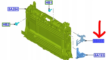 фото №1, Кронштейн усиление правый ford ecosport 2017- оригинальный номер