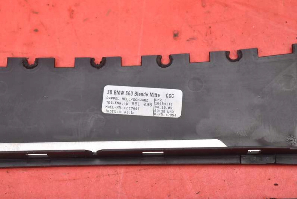 фото №9, Декори панелі приладової панелі консолі ґрати обдув 6951048 bmw e60 e61 03-07