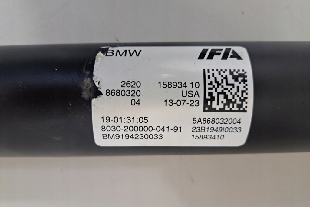 фото №10, Wał привідний bmw x4 g02, f98 8680320 2.0l бензиновий 185kw 2023