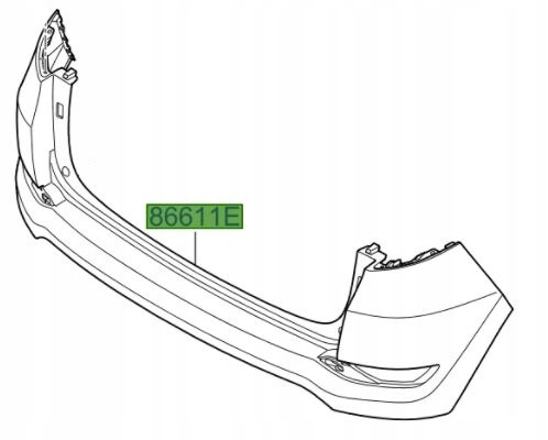 фото №1, Hyundai tucson 2015-2018 бампер задняя