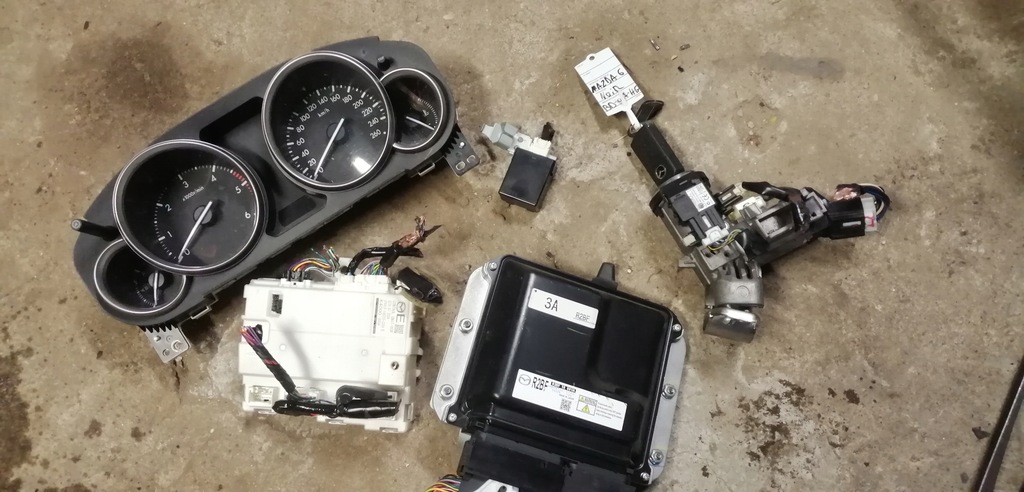 фото №1, Mazda 6 gh 08-12 2.2 mzr-cd бортовой компьютер набор иммобилайзер