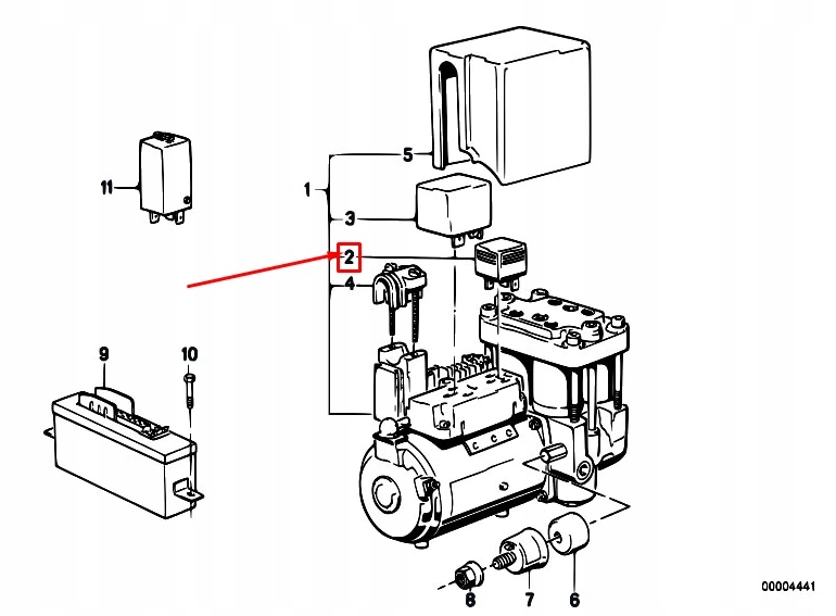 Bmw 5 e28 клапан реле abs 34511154228 1154228 Цена