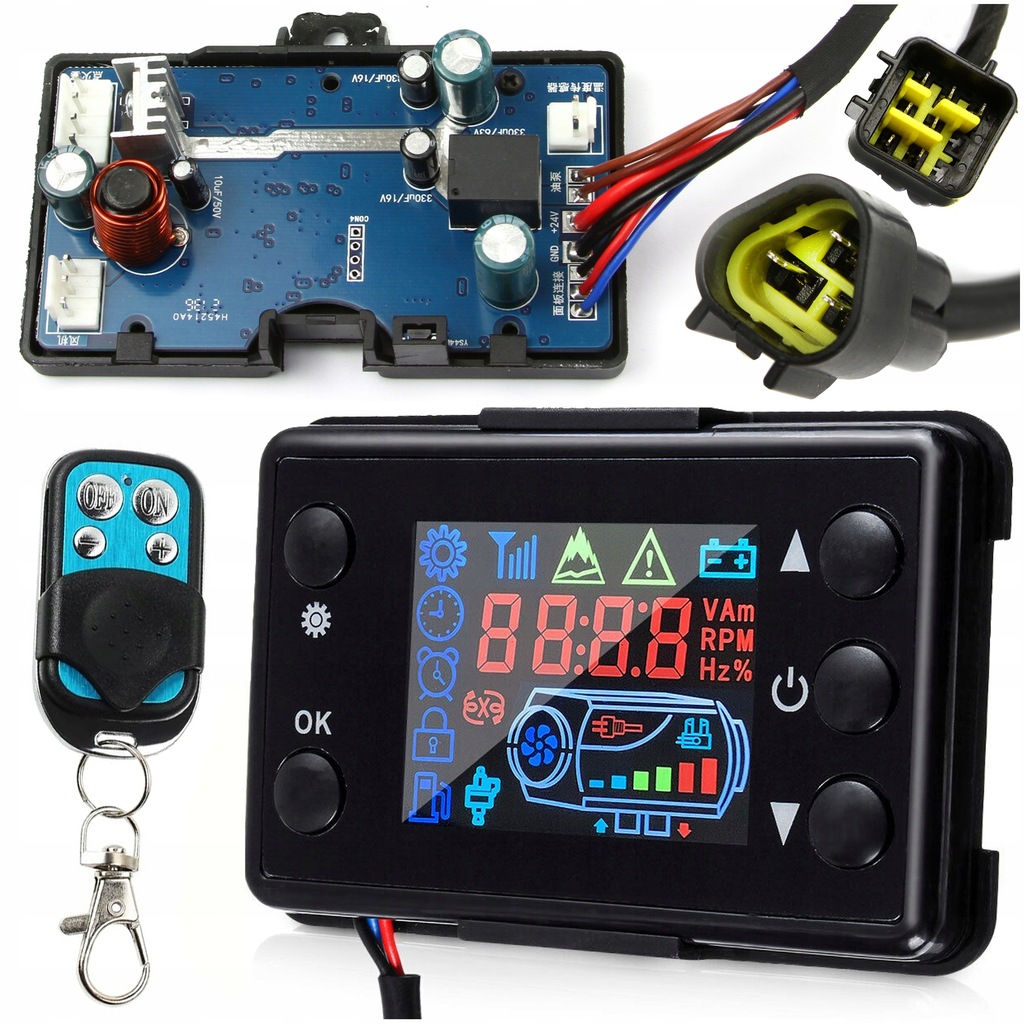 фото №1, Блок керування дисплей lcd programator обігрівач обігрівача + pilot 12v