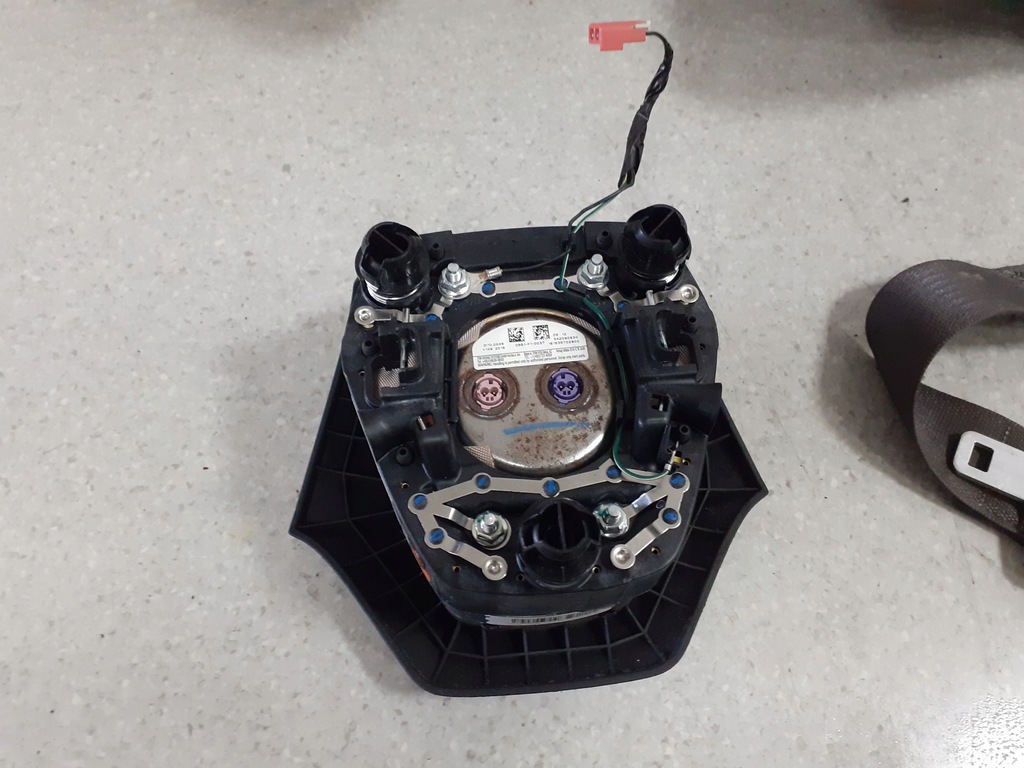 фото №6, Camaro 2016-20 панель приладів консоль подушка водія ремені натягувачі оригінал