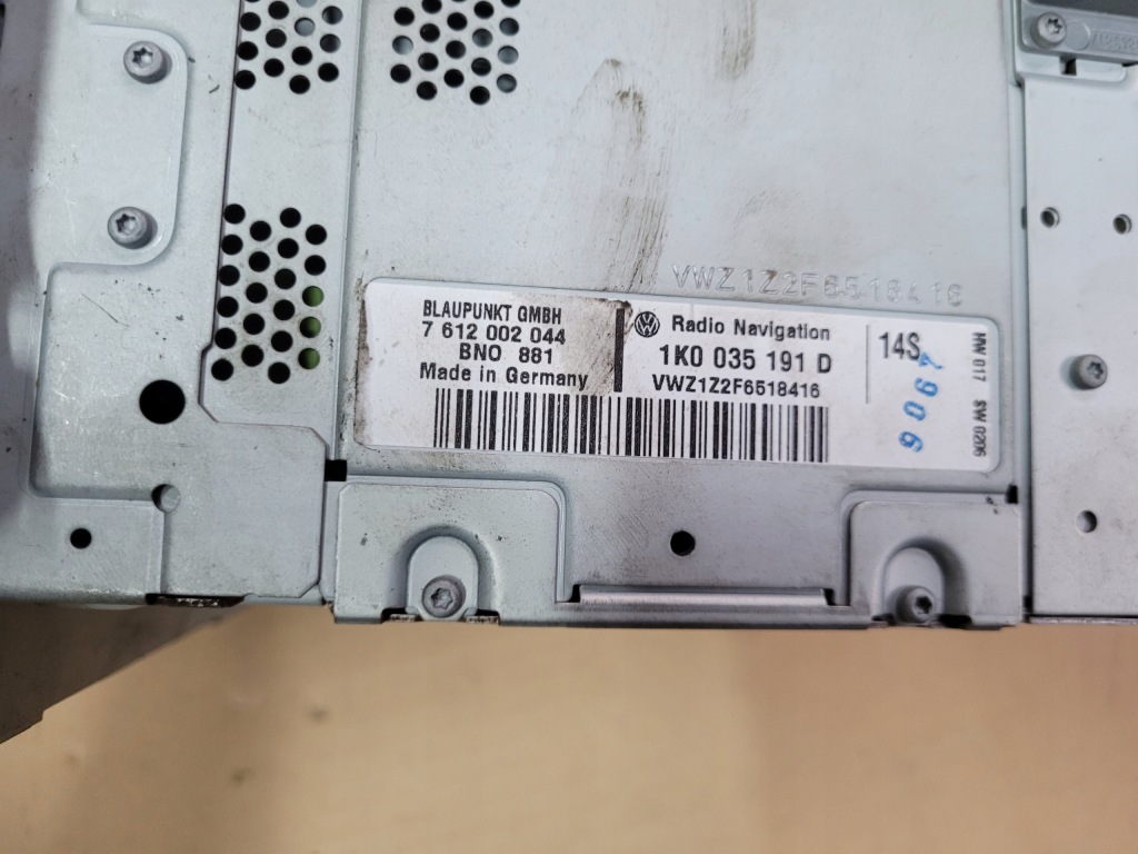 Радіо cd навігація vw passat b6 1k0035191d Оригінал