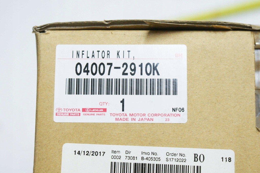 фото №8, Патрон подушки безопасности воздушной подушка безопасности оригинальный номер toyota hilux 8 2015-