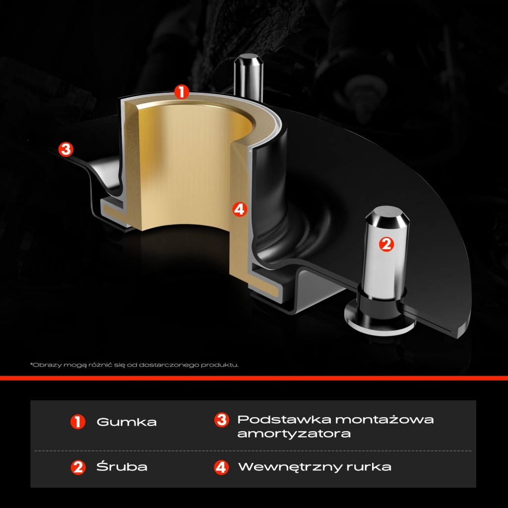 фото №2, Frankberg 2x кронштейн амортизатора перед dla mini mini r50 r53