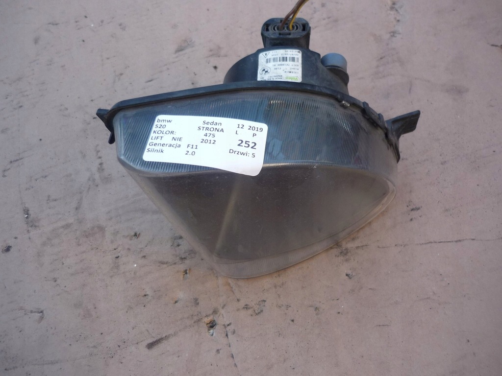 фото №1, Протитуманна фара лівий bmw f10 f11