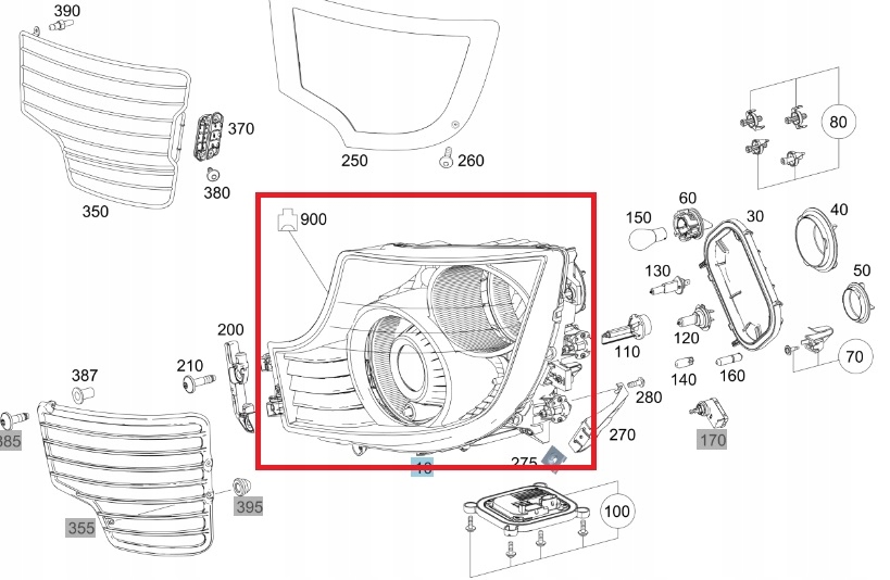 фото №5, Mercedes actros mp5 лампа левый перед a9618205039