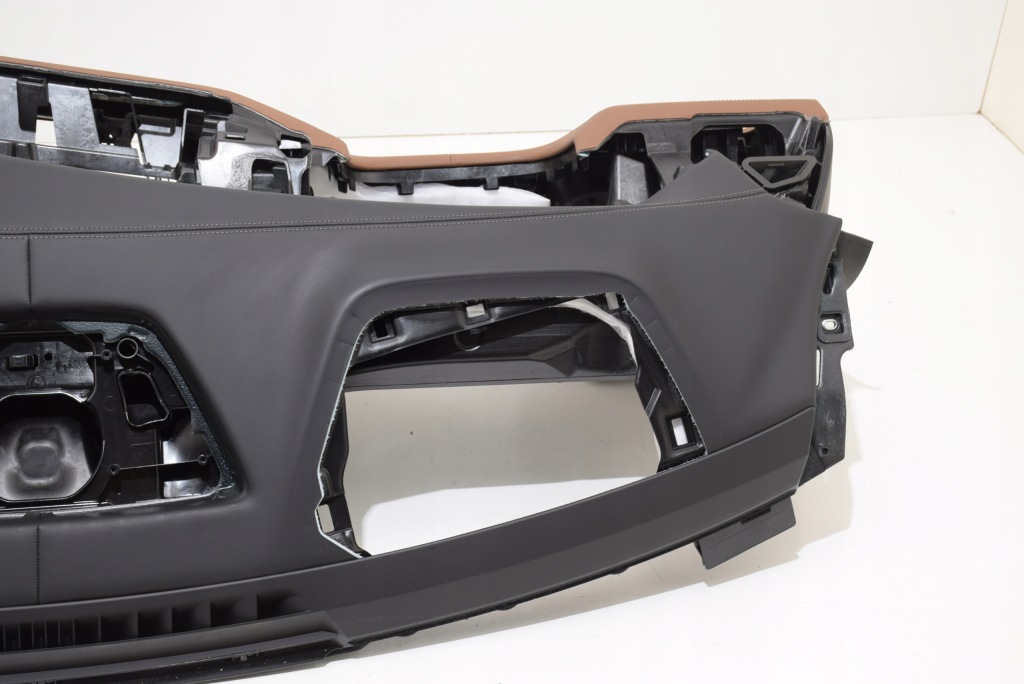 фото №13, Bmw x5 g05 x5m f95 lci lift панель приладів приладова консоль шкіра hud tarumabraun