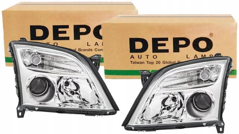 Купить Depo фары лампы перед opel vectra c хром