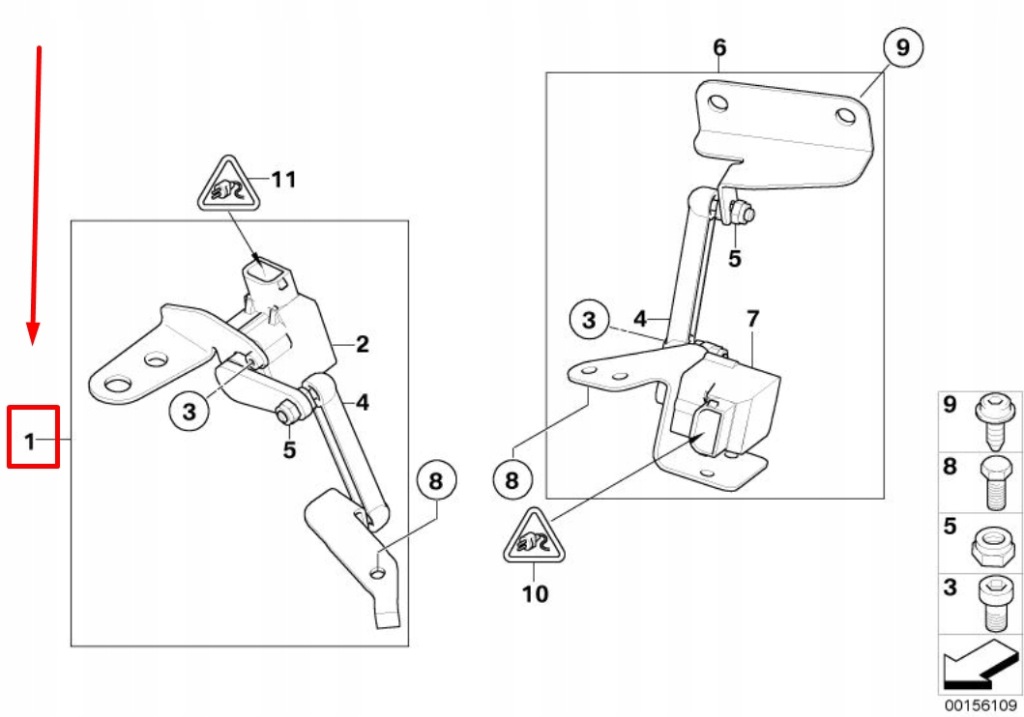 фото №8, Mini cabrio r52 датчик уровня передних фары 37146784698