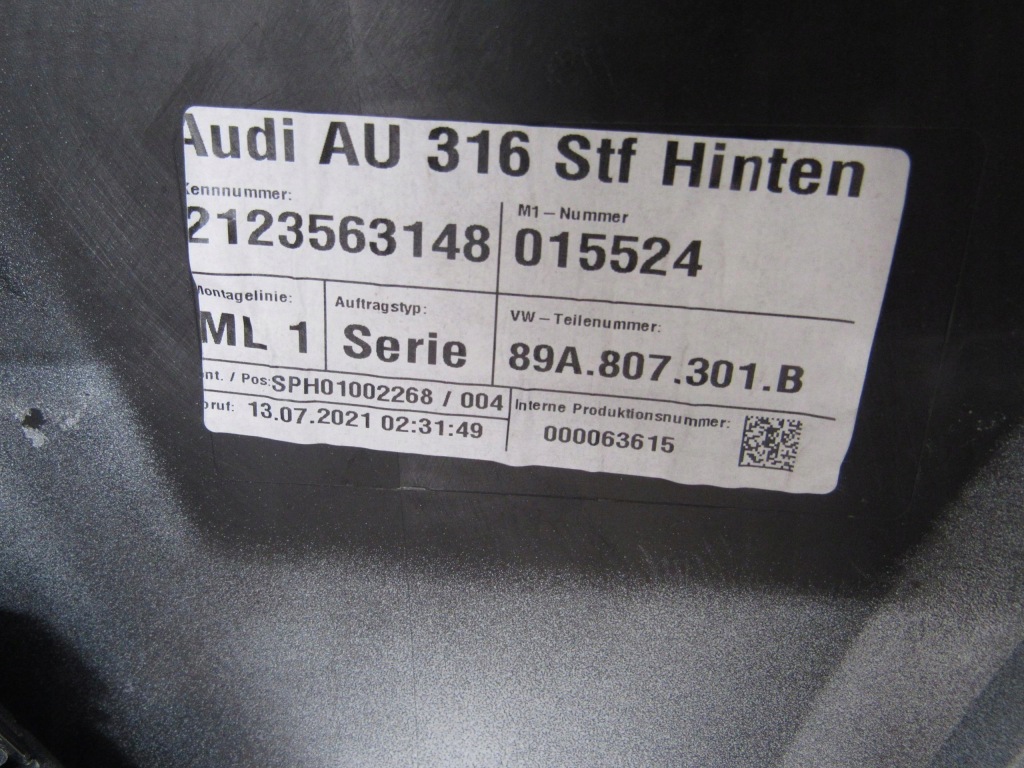 фото №11, Audi q4 e-tron 89a s-line 2021 бампер задня