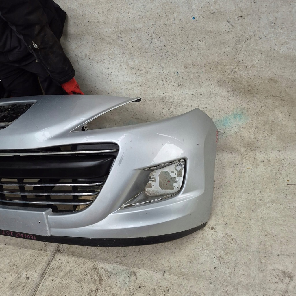фото №9, Peugeot 207 lift 09-12 бампер перед передній na хром 9688071577