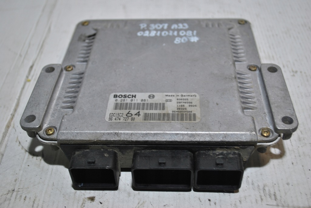 фото №5, Бортовий комп'ютер двигуна peugeot 307 0281011081