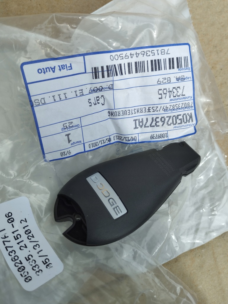 фото №1, Ключ pilot dodge dodge ram 1500 новий oryg