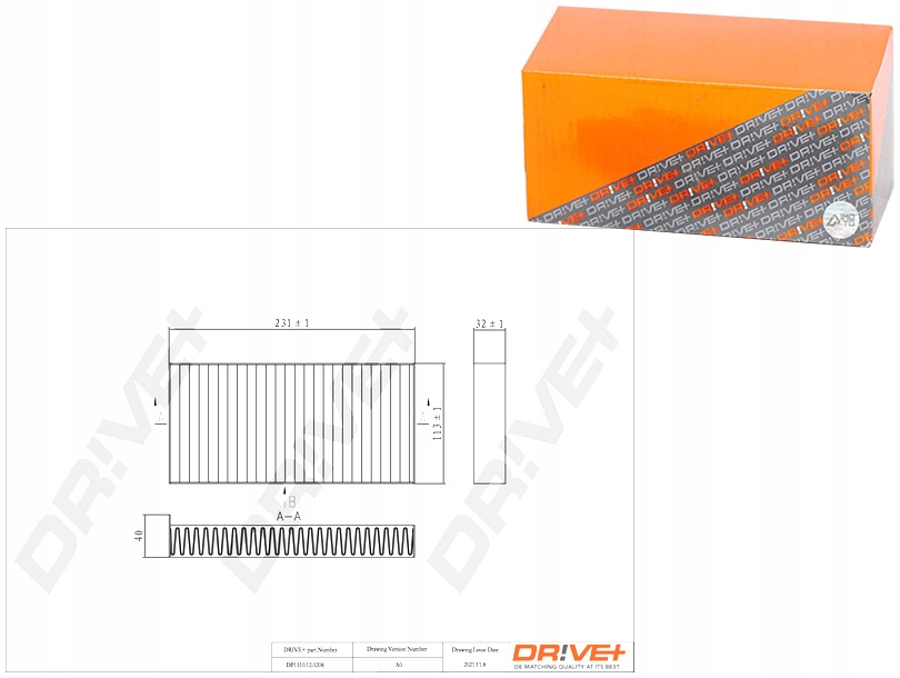 фото №1, Фільтр кабіни bmw i3 13- i01 вугільний drive+