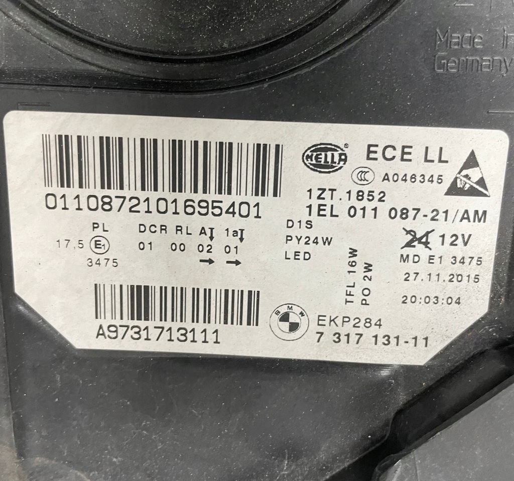 фото №12, Лампа левая правая передняя bmw 5 v f10 f11 lift bi ксенон перед левый правый