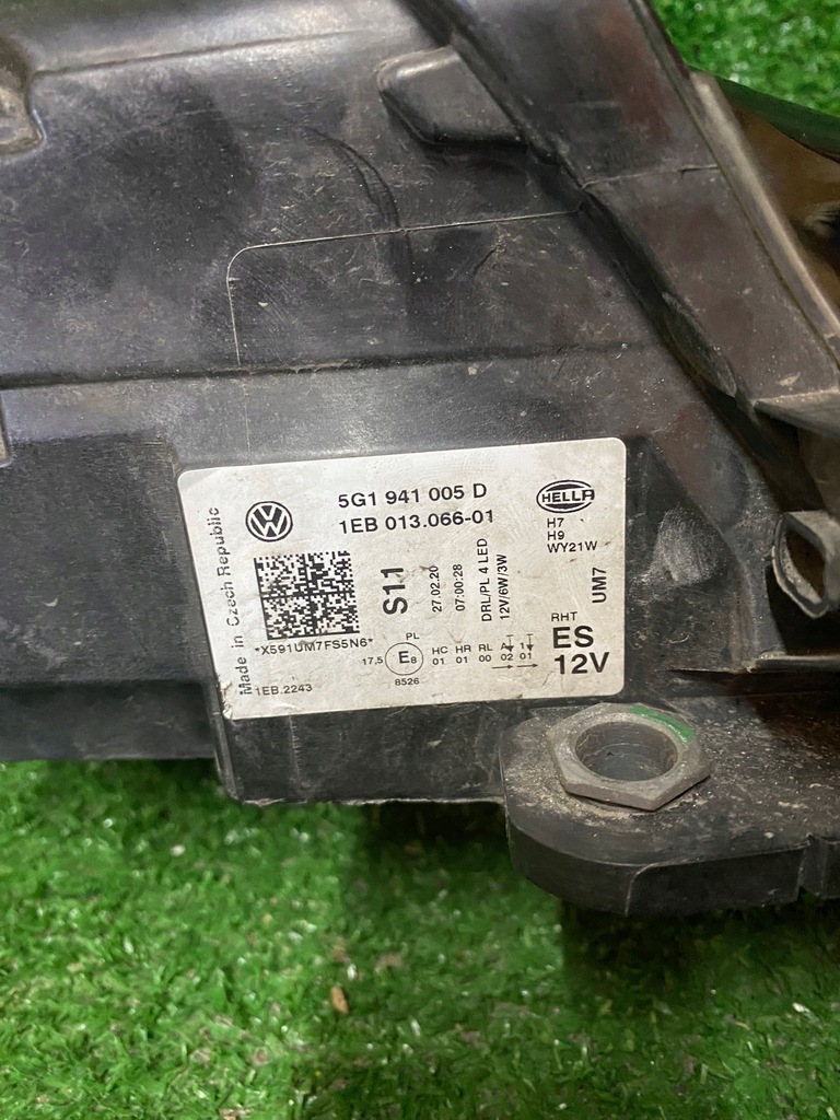 фото №7, Фара лівий vw golf vii lift