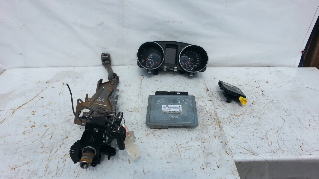 фото №1, Vw golf vi 1.6 tdi бортовий комп'ютер набір стартовий