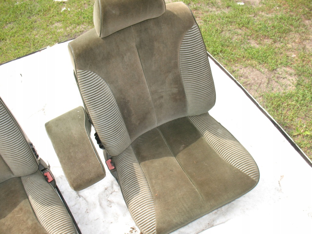 фото №5, Mercedes w126 se,sel сидіння передній зелений