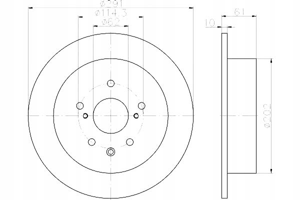 фото №1, Hella тормозные диски тормозные 2szt lexus is c 250 gse2_