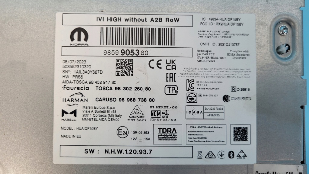 Opel astra l vi gse 1.5d 23r радіо модуль навігації 9859905380 Зі Шроту