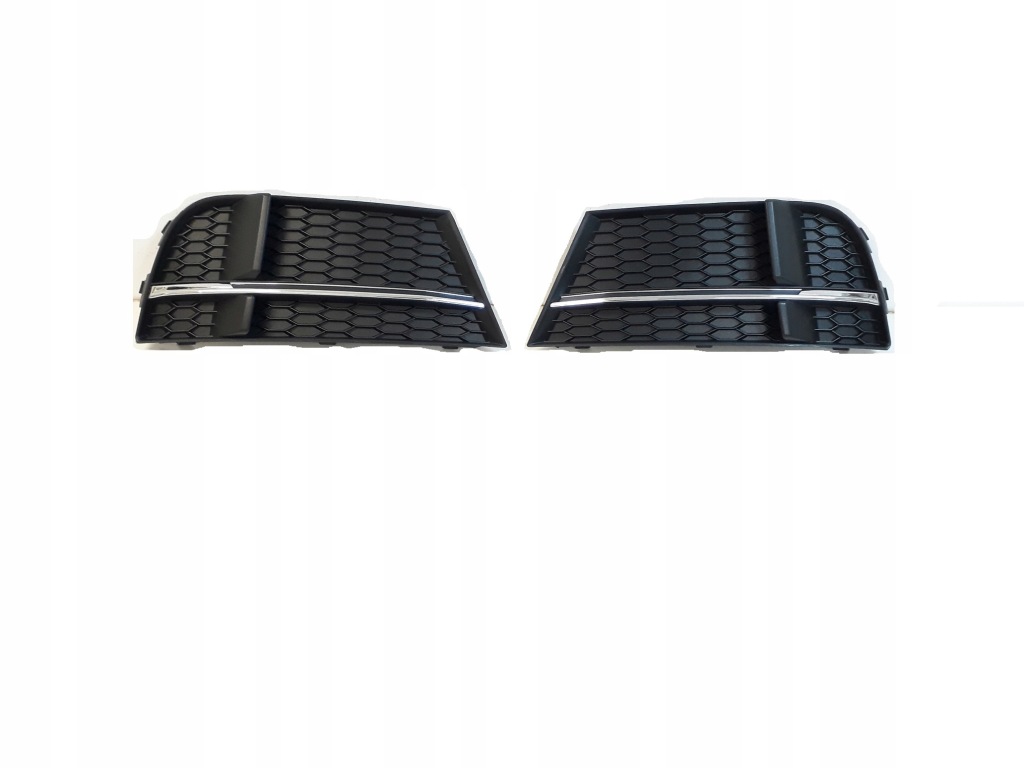 Решітка решітка  бампера audi a3 8v рестайлінг  s-line 16-19r ліва чорна Зі Шроту