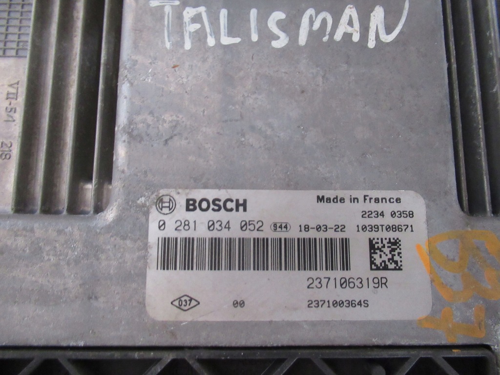 фото №2, Набір стартовий renault talisman 1.6dci 0281034052