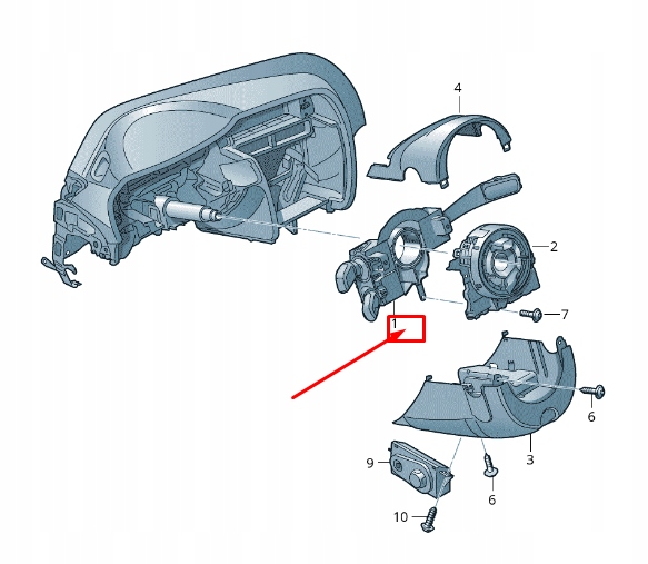 фото №1, Audi a5 8t кермо колонка багатофункціональний switch 4g8953502ab4pk