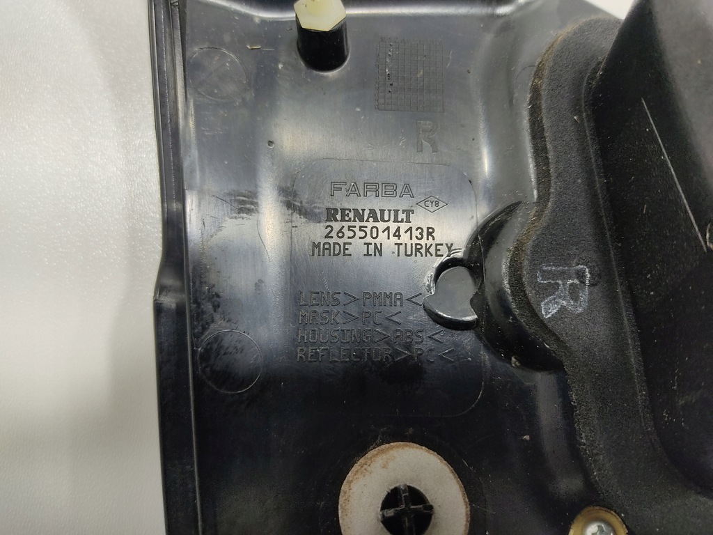 фото №8, Лампа права задня w кришка renault fluence ze 265501413r 2009-2012