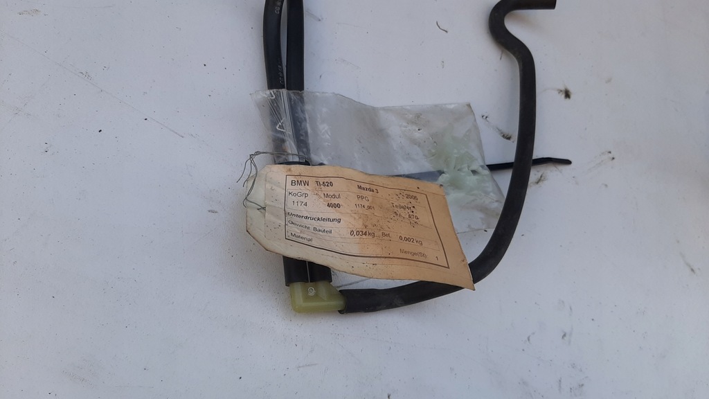 фото №3, Шланг трос труба wody омывателя mazda 3