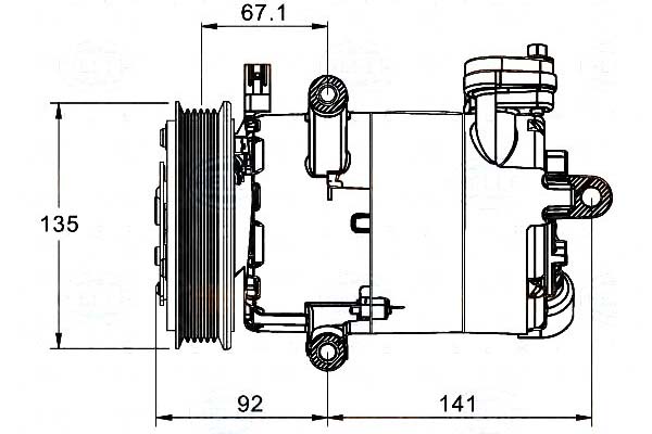 фото №2, Behr hella компресор компресор кондиціонера 6453sr