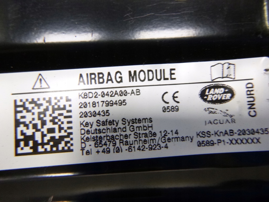 фото №7, Range rover evoque l551 подушка колінна подушка безпеки